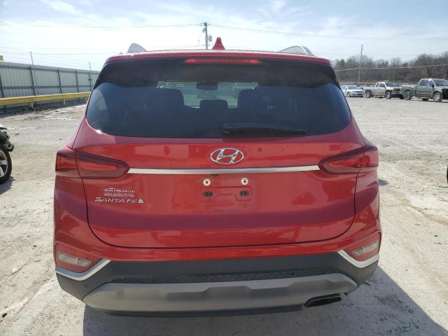 5NMS33AD2LH278177 - 2020 HYUNDAI SANTA FE SEL RED photo 6