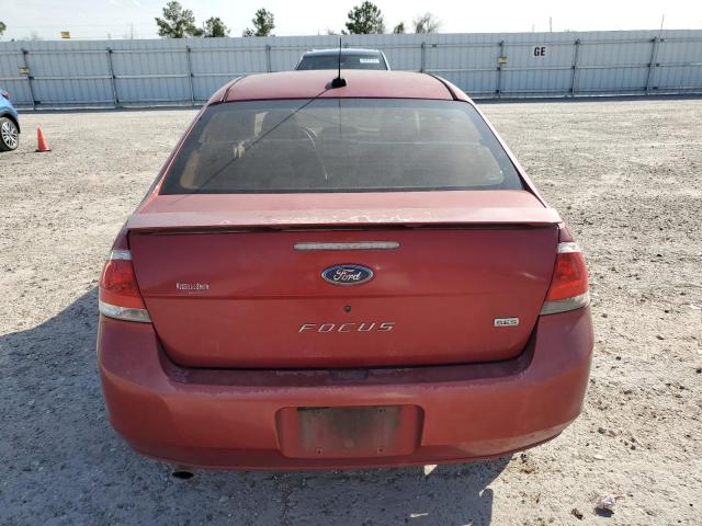 1FAHP36N49W123237 - 2009 FORD FOCUS SES MAROON photo 6