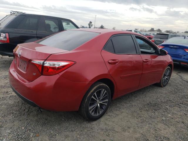 5YFBURHE9GP544207 - 2016 TOYOTA COROLLA L RED photo 3