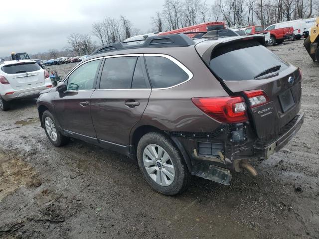 4S4BSAFC8K3345154 - 2019 SUBARU OUTBACK 2.5I PREMIUM BROWN photo 2