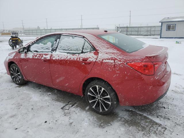 2T1BURHE0HC963757 - 2017 TOYOTA COROLLA L RED photo 2