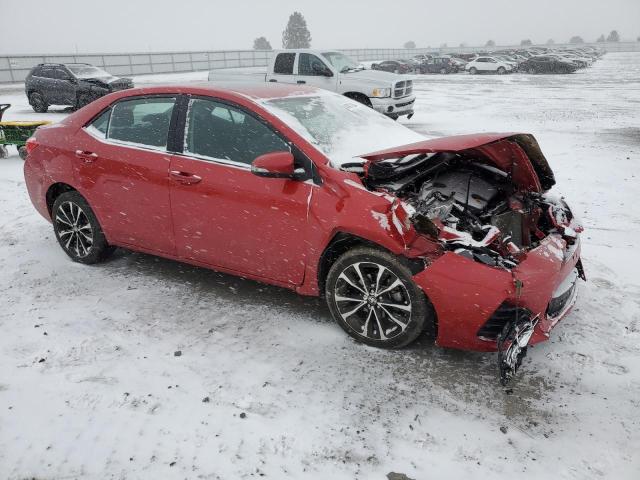 2T1BURHE0HC963757 - 2017 TOYOTA COROLLA L RED photo 4