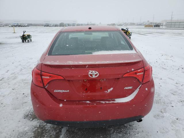 2T1BURHE0HC963757 - 2017 TOYOTA COROLLA L RED photo 6