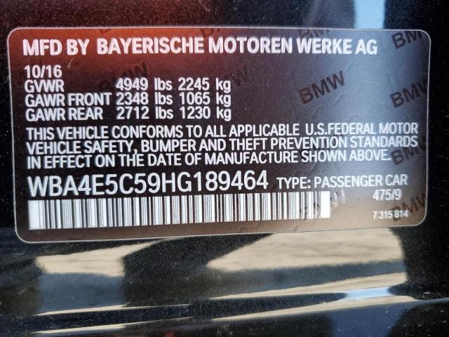 WBA4E5C59HG189464 - 2017 BMW 440XI GRAN COUPE BLACK photo 13