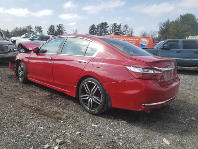 1HGCR2F17HA071640 - 2017 HONDA ACCORD SPORT SPECIAL EDITION RED photo 2