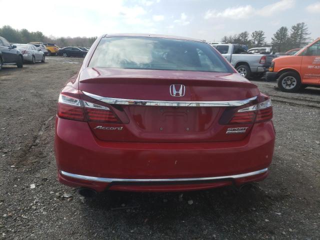 1HGCR2F17HA071640 - 2017 HONDA ACCORD SPORT SPECIAL EDITION RED photo 6