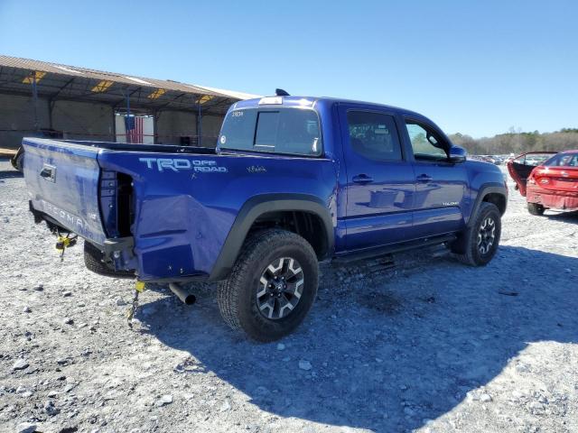 3TMAZ5CN3PM212347 - 2023 TOYOTA TACOMA DOUBLE CAB BLUE photo 3