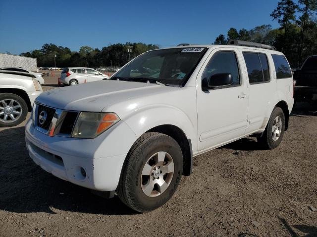 5N1AR18U76C664841 - 2006 NISSAN PATHFINDER WHITE photo 1