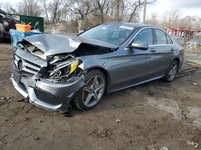 WDDWF4KB8JR401524 - 2018 MERCEDES-BENZ C 300 4MATIC GRAY photo 1