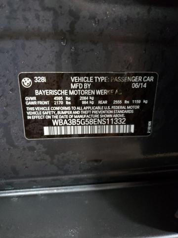 WBA3B5G58ENS11332 - 2014 BMW 328 XI SULEV GRAY photo 13