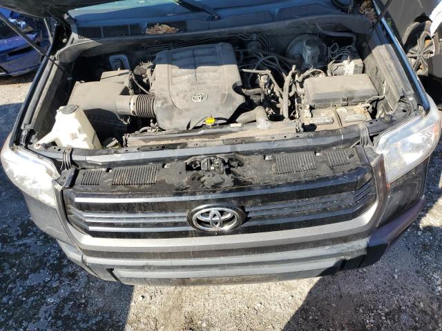 5TFUM5F16HX071824 - 2017 TOYOTA TUNDRA DOUBLE CAB SR/SR5 BLACK photo 11