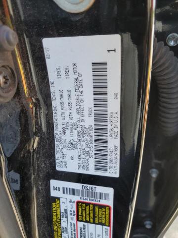 5TFUM5F16HX071824 - 2017 TOYOTA TUNDRA DOUBLE CAB SR/SR5 BLACK photo 12