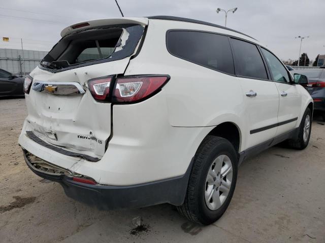 1GNKVFKD6EJ212651 - 2014 CHEVROLET TRAVERSE LS WHITE photo 3