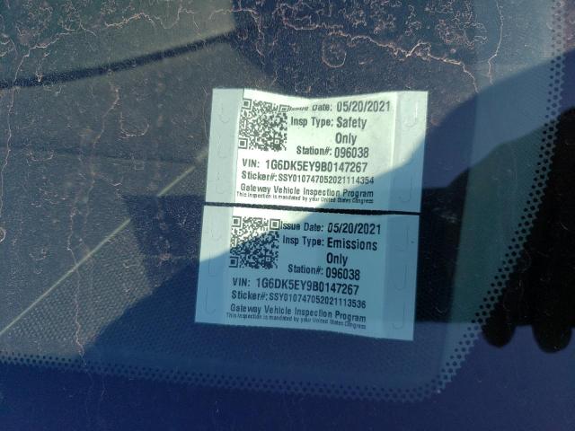 1G6DK5EY9B0147267 - 2011 CADILLAC CTS PERFORMANCE COLLECTION Кремовый фото 12