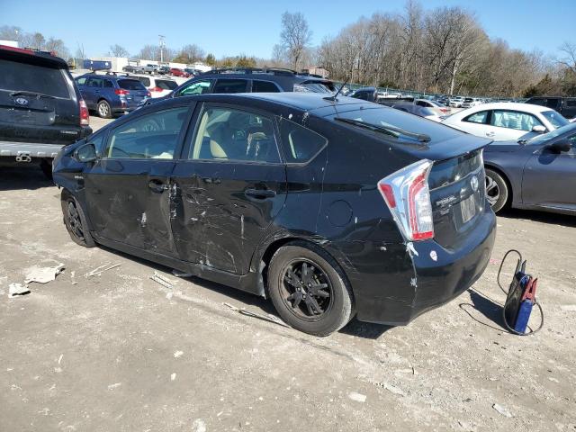 JTDKN3DUXC5504586 - 2012 TOYOTA PRIUS BLACK photo 2