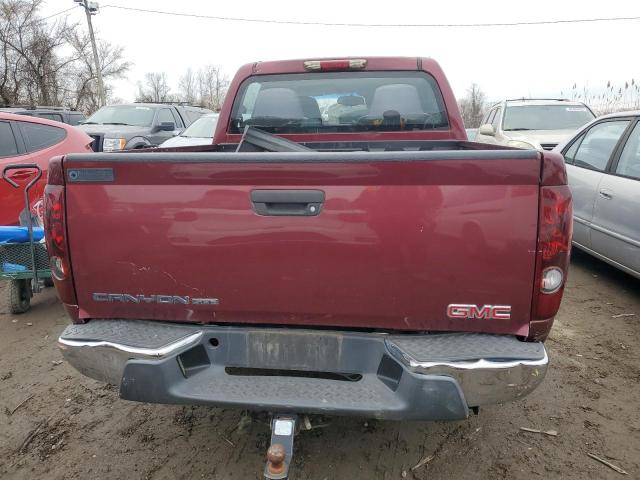 1GTCS139X88137497 - 2008 GMC CANYON BURGUNDY photo 6