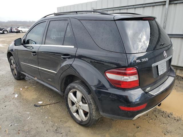 4JGBB8GBXBA655476 - 2011 MERCEDES-BENZ ML 350 4MATIC BLACK photo 2