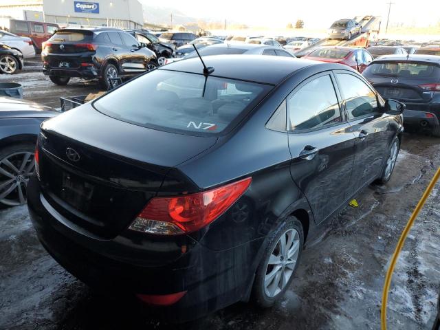 KMHCU4AE2CU256247 - 2012 HYUNDAI ACCENT GLS BLACK photo 3