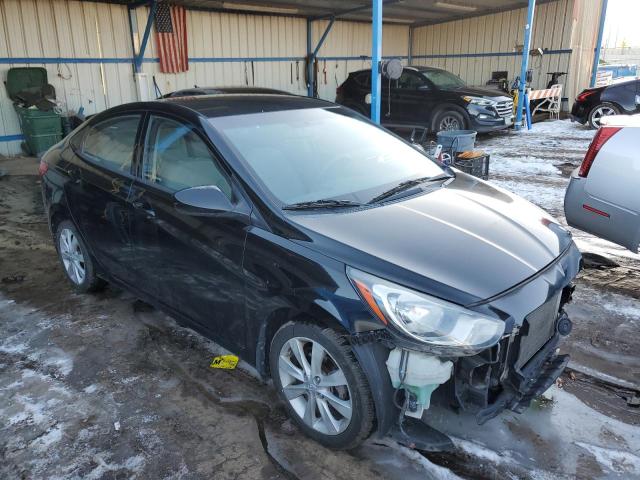 KMHCU4AE2CU256247 - 2012 HYUNDAI ACCENT GLS BLACK photo 4