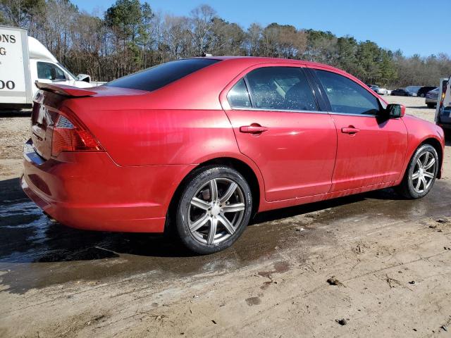 3FAHP0HA1AR287495 - 2010 FORD FUSION SE RED photo 3