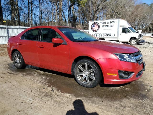 3FAHP0HA1AR287495 - 2010 FORD FUSION SE RED photo 4