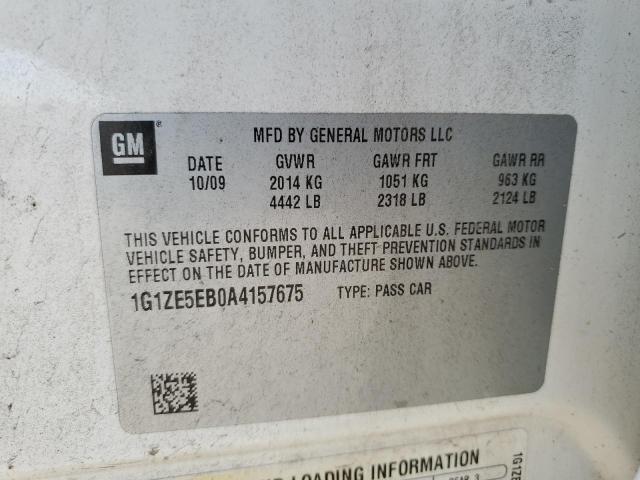 1G1ZE5EB0A4157675 - 2010 CHEVROLET MALIBU LTZ WHITE photo 13