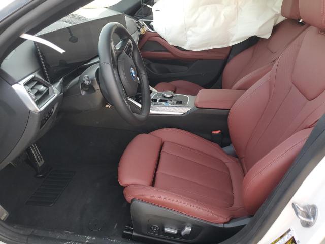 WBY43AW00RFR76262 - 2024 BMW I4 EDRIVE3 WHITE photo 7