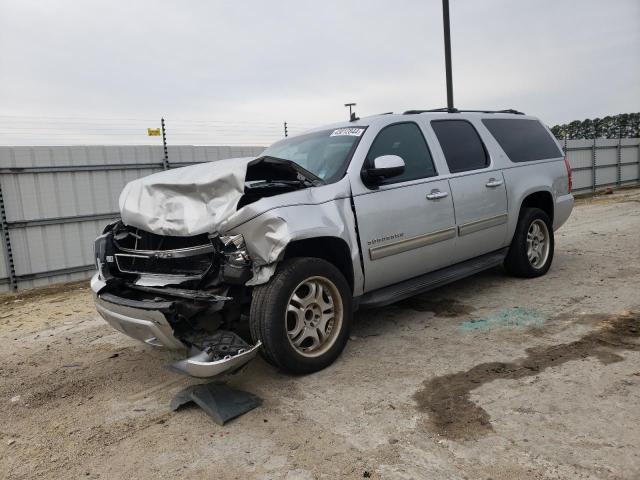 1GNSCJE02ER114736 - 2014 CHEVROLET SUBURBAN C1500 LT SILVER photo 1