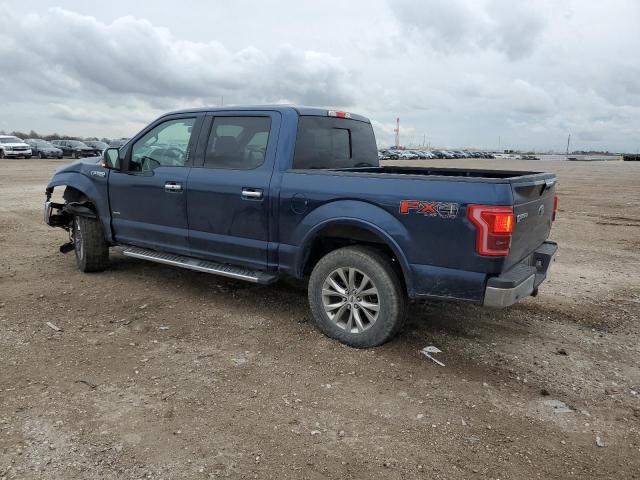 1FTEW1EG7GKE72730 - 2016 FORD F150 SUPERCREW BLUE photo 2