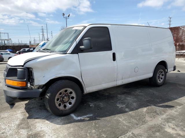 1GCSGAFX1D1153646 - 2013 CHEVROLET EXPRESS G1 WHITE photo 1