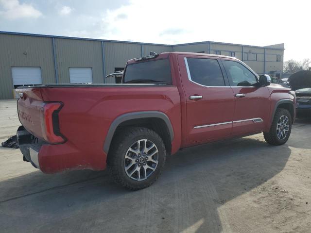 5TFMA5DB6NX014927 - 2022 TOYOTA TUNDRA CREWMAX PLATINUM 红色 照片 3