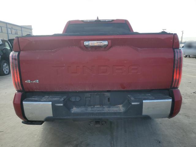 5TFMA5DB6NX014927 - 2022 TOYOTA TUNDRA CREWMAX PLATINUM 红色 照片 6