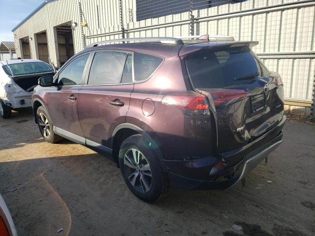 2T3WFREV4JW463841 - 2018 TOYOTA RAV4 ADVENTURE PURPLE photo 2