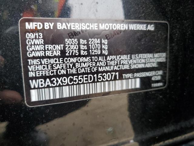 WBA3X9C55ED153071 - 2014 BMW 335 XIGT BLACK photo 13