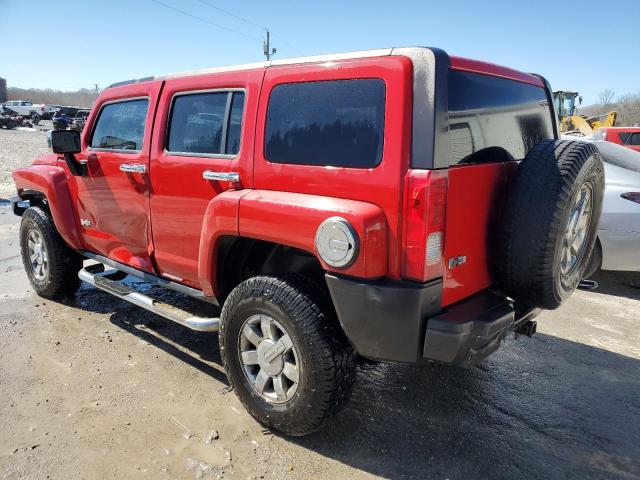 5GTDN13E378250305 - 2007 HUMMER H3 RED photo 2