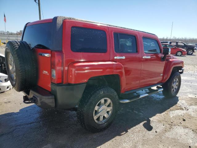 5GTDN13E378250305 - 2007 HUMMER H3 RED photo 3