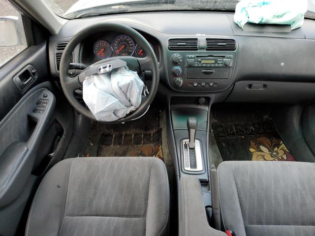 2HGES16605H049222 - 2005 HONDA CIVIC LX SILVER photo 8