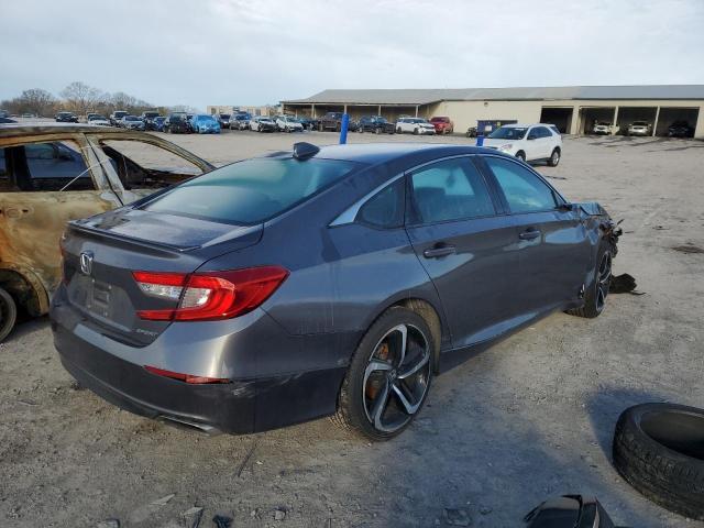 1HGCV1F34KA013564 - 2019 HONDA ACCORD SPORT GRAY photo 3