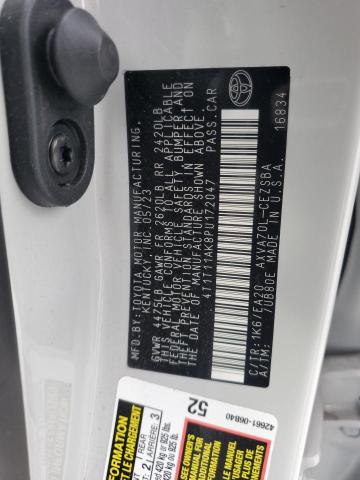 4T1T11AK8PU172047 - 2023 TOYOTA CAMRY SE NIGHT SHADE GRAY photo 12