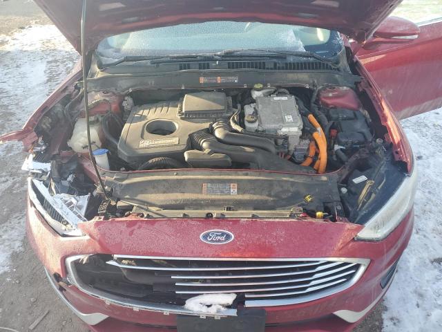 3FA6P0MU3KR262431 - 2019 FORD FUSION SEL BURGUNDY photo 11