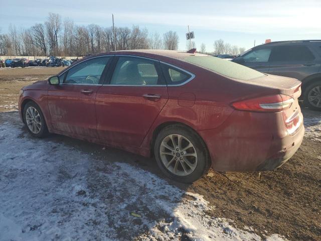 3FA6P0MU3KR262431 - 2019 FORD FUSION SEL BURGUNDY photo 2