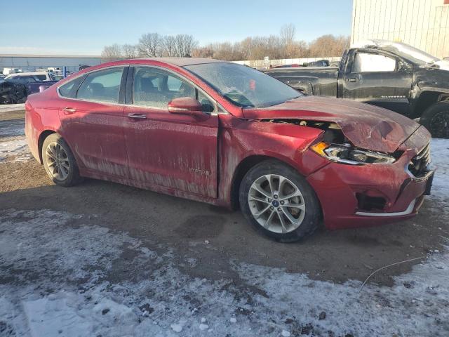 3FA6P0MU3KR262431 - 2019 FORD FUSION SEL BURGUNDY photo 4