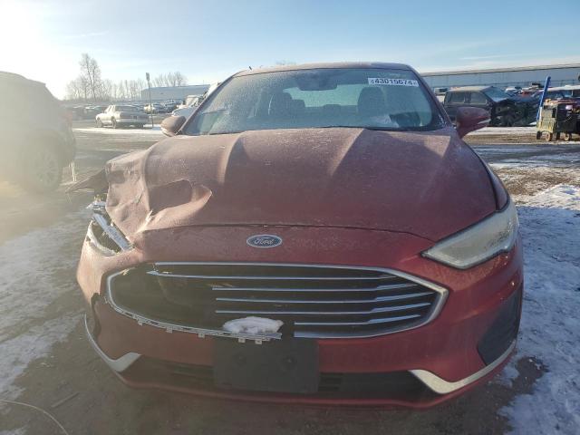 3FA6P0MU3KR262431 - 2019 FORD FUSION SEL BURGUNDY photo 5