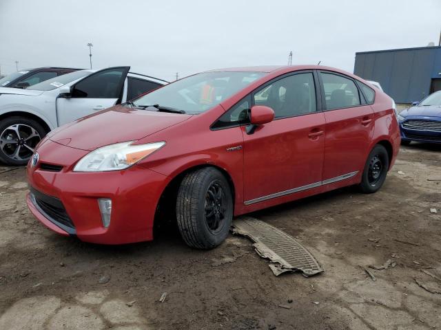 JTDKN3DU6D0342955 - 2013 TOYOTA PRIUS RED photo 1