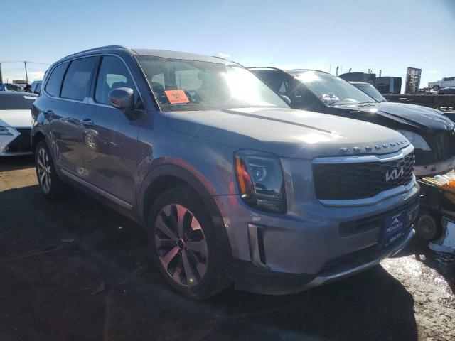 5XYP6DHC7NG256642 - 2022 KIA TELLURIDE S GRAY photo 4