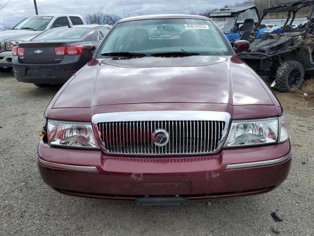 2MEFM74W85X619183 - 2005 MERCURY GRAND MARQ GS BURGUNDY photo 5