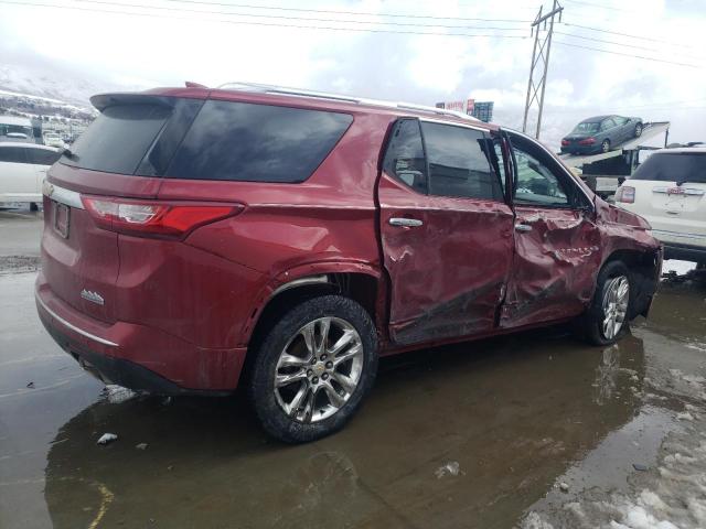 1GNEVKKW3JJ149767 - 2018 CHEVROLET TRAVERSE HIGH COUNTRY RED photo 3