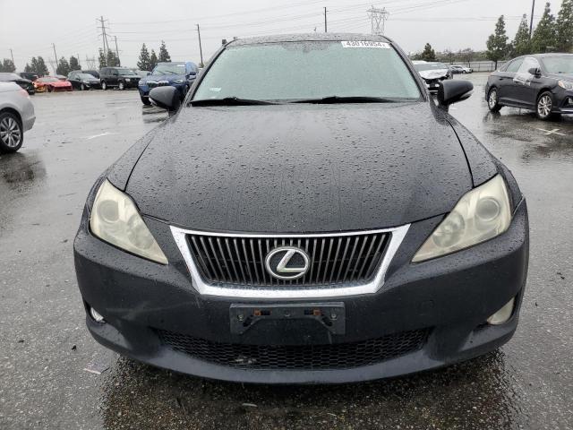 JTHBF5C22A5123450 - 2010 LEXUS IS 250 BLACK photo 5