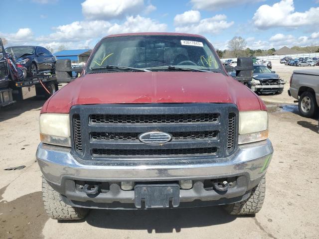 1FTSW31F51ED35366 - 2001 FORD F350 SRW SUPER DUTY RED photo 5