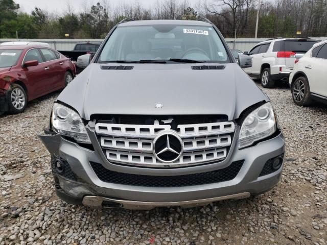 4JGBB8GBXBA726286 - 2011 MERCEDES-BENZ ML 350 4MATIC SILVER photo 5